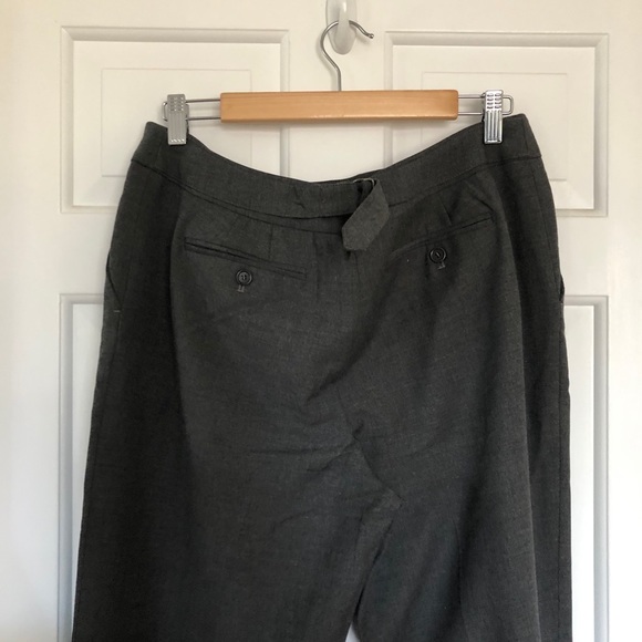Ann Taylor • classic charcoal wide leg trousers - Picture 5 of 6